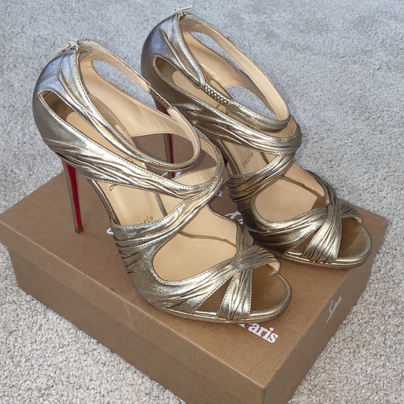 Christian Louboutin Shoes - Christian Louboutin, 41, gold heels